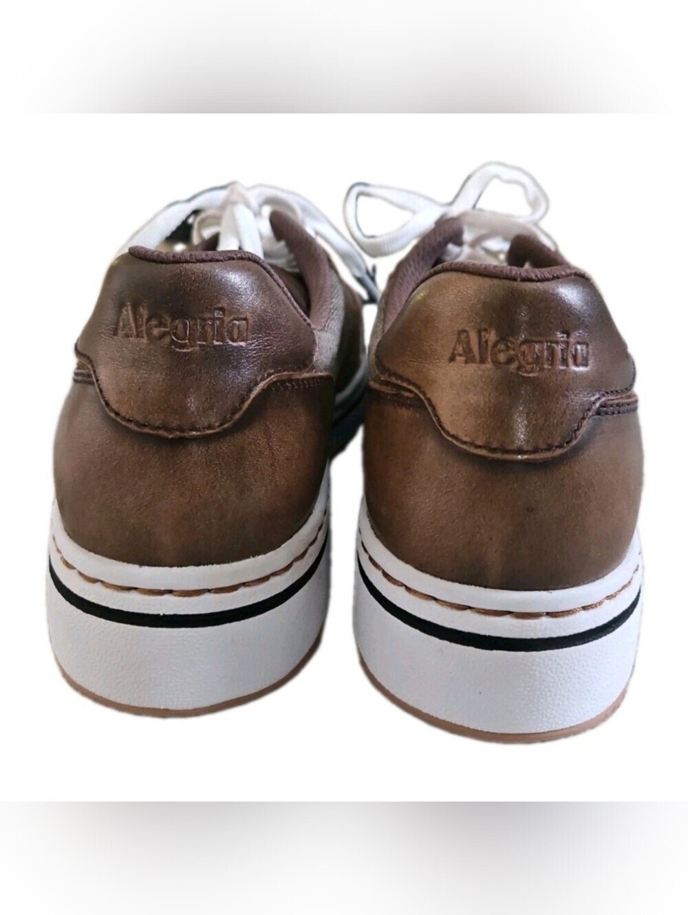 Alegria ALY-6392 Brown Leather Comfort Shoes Size 39 NWOB - Picture 3 of 8